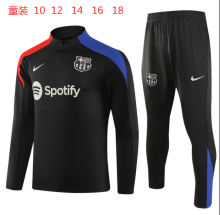 24/25  Barcelona Kids Black 1:1 Quality Training Jersey