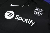 24/25 Barcelona Hooded  Long Sleeved Black 1:1 Training suit