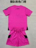 24/25 Wolves Goalkeeper  Kids Kits 1:1 Quality Soccer Jersey