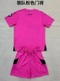 24/25 Wolves Goalkeeper  Kids Kits 1:1 Quality Soccer Jersey