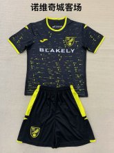 24/25 Norwich City Away Kids Kits 1:1 Quality Soccer Jersey