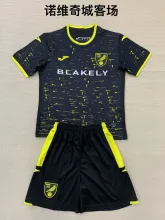 24/25 Norwich City Away Kids Kits 1:1 Quality Soccer Jersey