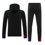 24/25 Barcelona Hooded  Long Sleeved Black 1:1 Training suit