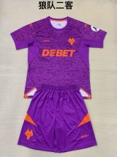 24/25 Wolves Third  Kids Kits 1:1 Quality Soccer Jersey