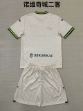 24/25 Norwich City Third Kids Kits 1:1 Quality Soccer Jersey