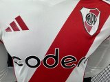 24/25 River Plate Home Long Sleeve Player 1:1 Quality Soccer Jersey