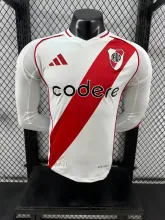 24/25 River Plate Home Long Sleeve Player 1:1 Quality Soccer Jersey