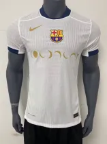 24/25 Barcelona Coldplay Band White PLayer 1:1 Quality Soccer Jersey（月亮广告）