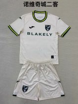 24/25 Norwich City Third Kids Kits 1:1 Quality Soccer Jersey