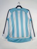 2006/2007 Argentina Home Long Sleeve Retro1:1 Quality Soccer Jersey