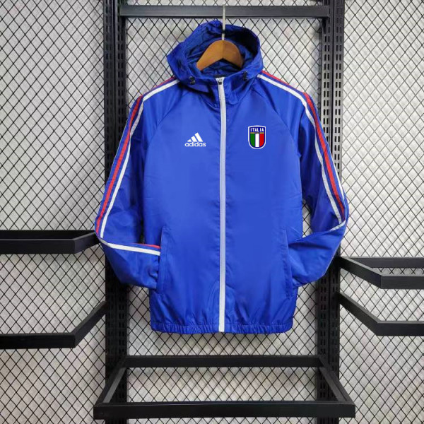 24/25 Italy Blue  Windbreaker
