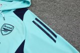 24/25 Arsenal Hooded  Long Sleeved Blue 1:1 Training suit