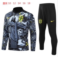 24/25  Brazil  Black Kids 1:1 Quality Training Jersey