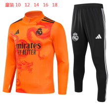 24/25 Real Madrid  Kids Orange Special Edition 1:1 Quality Training Jersey