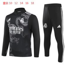 24/25 Real Madrid  Kids Black Special Edition 1:1 Quality Training Jersey
