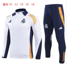 24/25 Real Madrid  White Kids  1:1 Quality Training Jersey