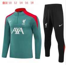 24/25  Liverpool  Green Kids 1:1 Quality Training Jersey