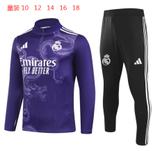 24/25 Real Madrid  Kids Purple Special Edition 1:1 Quality Training Jersey