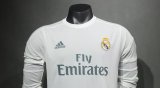 2015/2016 Retro Real Madrid Home Long Sleeve Player 1:1 Quality Soccer Jersey