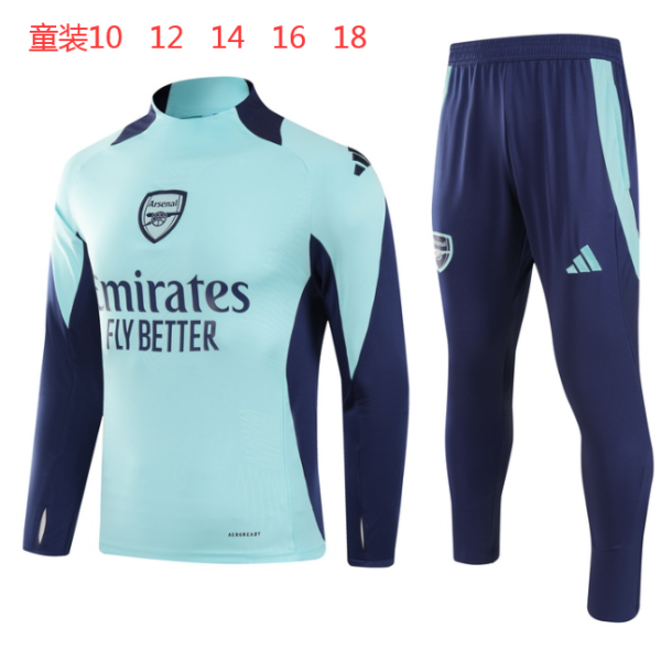 24/25  Arsenal Blue Kids Player  1:1 Quality Training Jersey