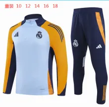 24/25 Real Madrid  Kids Blue 1:1 Quality Training Jersey