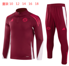24/25 Bayern Munich  Red Kids Player 1:1 Quality Training Jersey