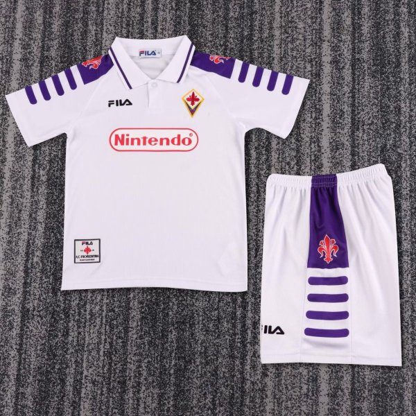 1998/1999 Florence Away Kids Retro 1:1 Quality Soccer Jersey