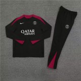 24/25  Paris Kids Black Player Version 1:1 Quality Training Jersey