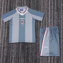 1996 England  Away 1:1  Kids Retro Soccer Jersey
