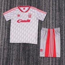 1989/1991 Liverpool Away Kids Retro 1:1  Quality Soccer Jersey