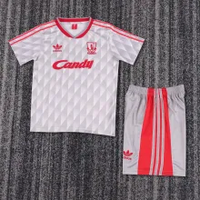 1989/1991 Liverpool Away Kids Retro 1:1  Quality Soccer Jersey
