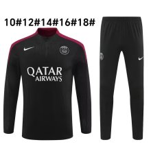 24/25  Paris Kids Black Player Version 1:1 Quality Training Jersey