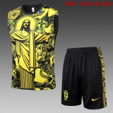 24/25 Brazil Yellow 1:1 Quality Training Vest （A-Set）