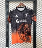 25/26 Liverpool  Black Orange  Fans 1:1 Quality Soccer Jersey