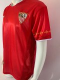 2003/2004  Sevilla FC Away Red Fans Retro  1:1 Quality Soccer Jersey