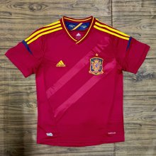 2012 Spain Home Red Fans 1:1 Quality Retro Soccer Jersey