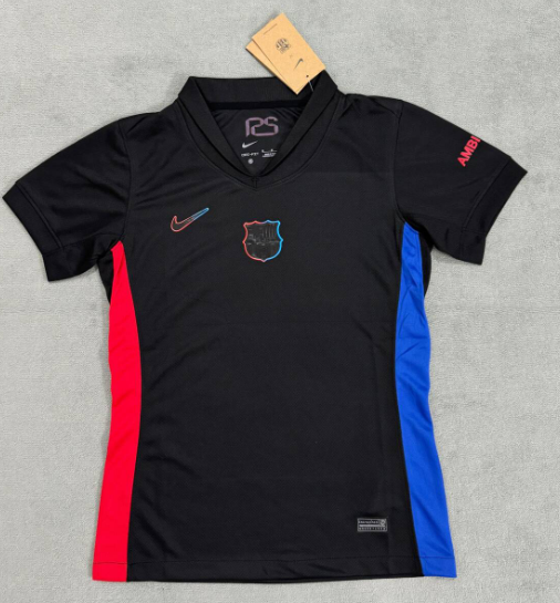 24/25 Barcelona Away Black Fans 1:1 Quality Soccer Jersey（无广告版）