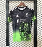 25/26 Liverpool  Black Green Fans 1:1 Quality Soccer Jersey