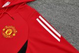 24/25 Manchester United Hooded Long Sleeved Red 1:1 Training suit