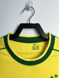 1998 Brazil Home Long Sleeve Fans Retro 1:1 Quality Soccer Jersey