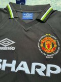 1998 Manchester United Away Long sleeve 1:1 Quality Retro Soccer Jersey