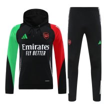 24/25 Arsenal Hooded Long Sleeved Black 1:1 Training suit