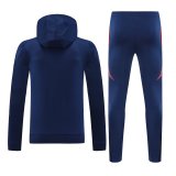 24/25 Manchester United Hooded Long Sleeved Blue 1:1 Training suit