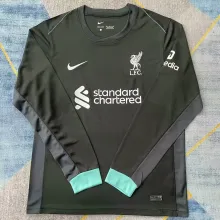 24/25 Liverpool  Away Black Long Sleeve 1:1 Quality Soccer Jersey