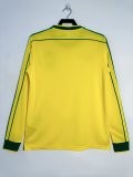 1998 Brazil Home Long Sleeve Fans Retro 1:1 Quality Soccer Jersey