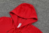 24/25 Manchester United Hooded Long Sleeved Red 1:1 Training suit
