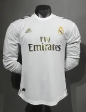 2019/2020  Real Madrid Home Long Sleeve Player Retro1:1 Quality Soccer Jersey