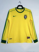 1998 Brazil Home Long Sleeve Fans Retro 1:1 Quality Soccer Jersey 1998 Brazil Home Long Sleeve Fans Retro 1:1 Quality Soccer Jersey