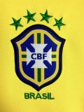 1998 Brazil Home Long Sleeve Fans Retro 1:1 Quality Soccer Jersey