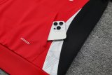 24/25 Manchester United Hooded Long Sleeved Red 1:1 Training suit